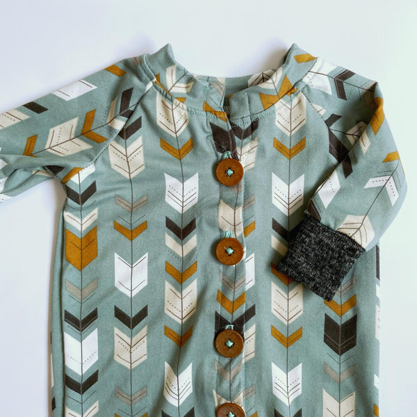 BLUE ARROWS ROMPER - READY TO SHIP