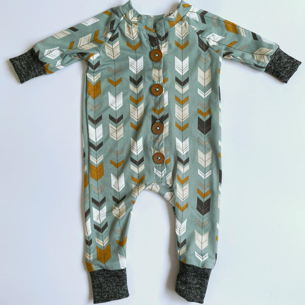 BLUE ARROWS ROMPER - READY TO SHIP
