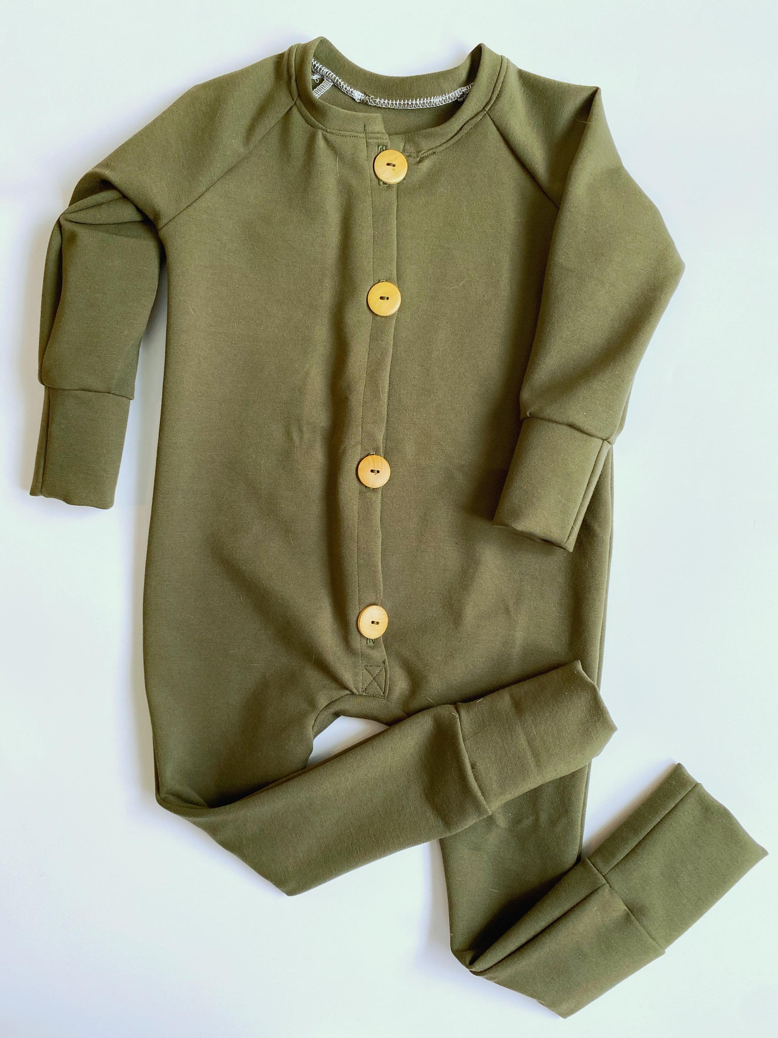 OLIVE ROMPER - MADE TO ORDER